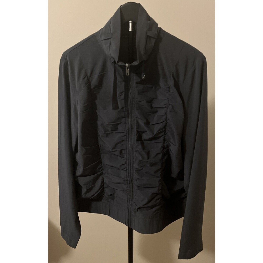 Wearables Charcoal Gray Ruched Jacket XL
